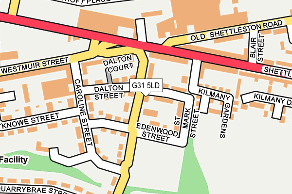 G31 5LD map - OS OpenMap – Local (Ordnance Survey)