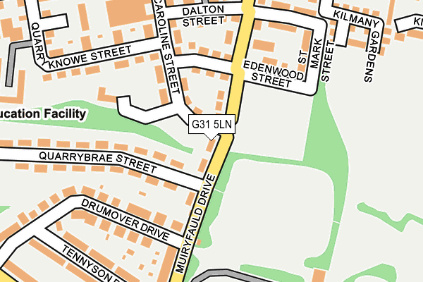 G31 5LN map - OS OpenMap – Local (Ordnance Survey)