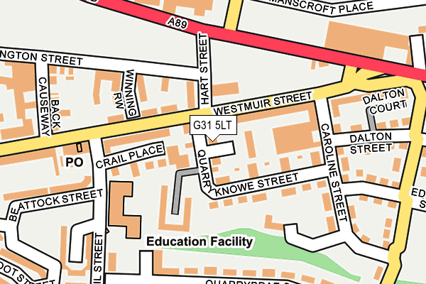 G31 5LT map - OS OpenMap – Local (Ordnance Survey)