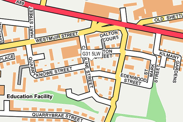 G31 5LW map - OS OpenMap – Local (Ordnance Survey)