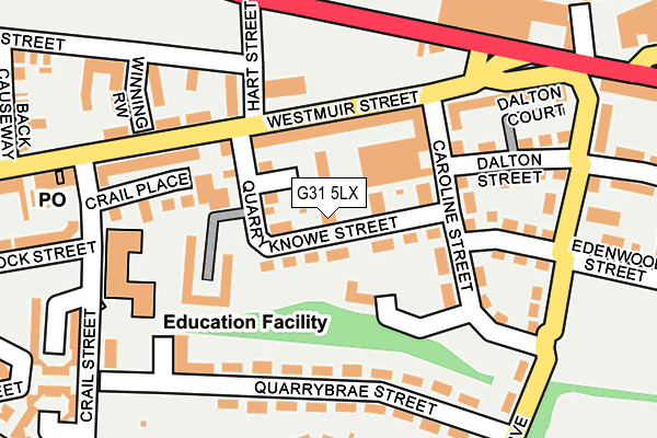 G31 5LX map - OS OpenMap – Local (Ordnance Survey)