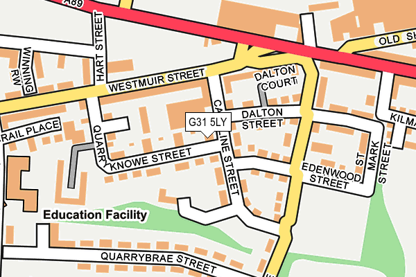 G31 5LY map - OS OpenMap – Local (Ordnance Survey)