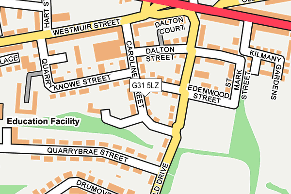 G31 5LZ map - OS OpenMap – Local (Ordnance Survey)
