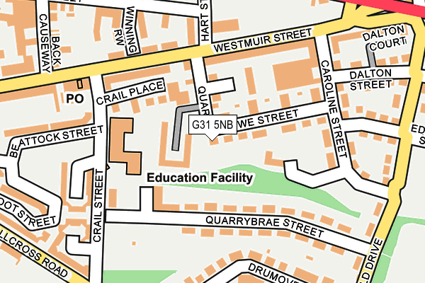 G31 5NB map - OS OpenMap – Local (Ordnance Survey)