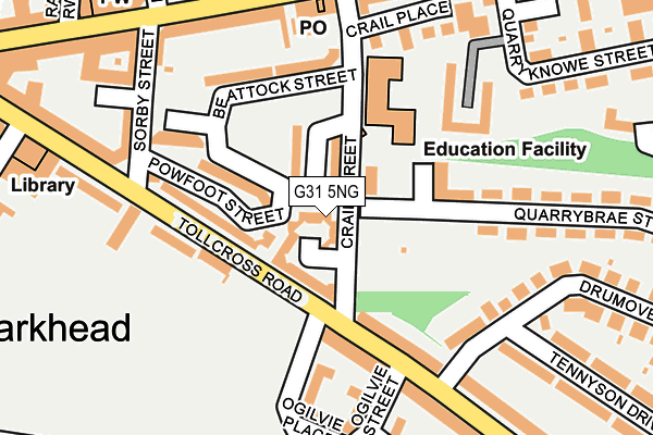 G31 5NG map - OS OpenMap – Local (Ordnance Survey)