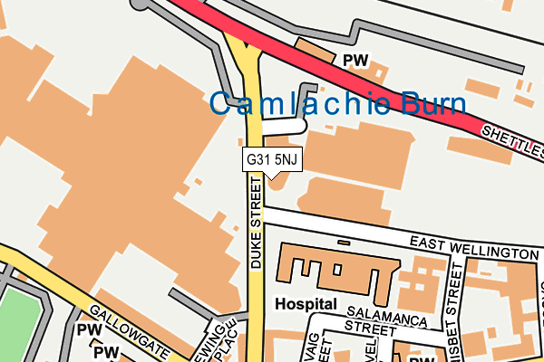 G31 5NJ map - OS OpenMap – Local (Ordnance Survey)
