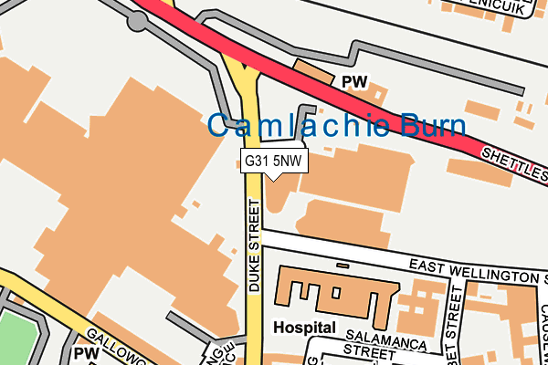 G31 5NW map - OS OpenMap – Local (Ordnance Survey)