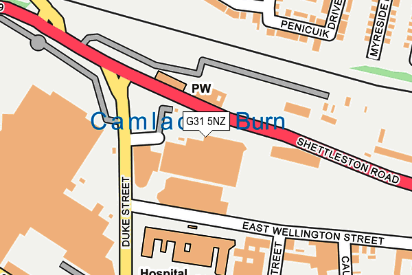 G31 5NZ map - OS OpenMap – Local (Ordnance Survey)