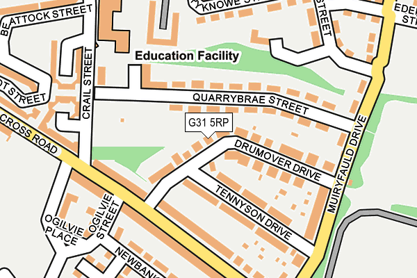 G31 5RP map - OS OpenMap – Local (Ordnance Survey)
