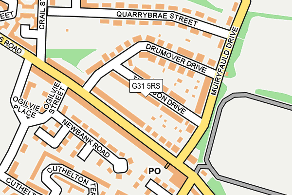 G31 5RS map - OS OpenMap – Local (Ordnance Survey)