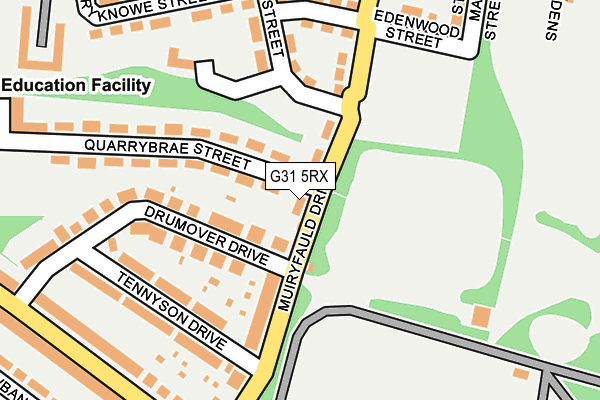 G31 5RX map - OS OpenMap – Local (Ordnance Survey)