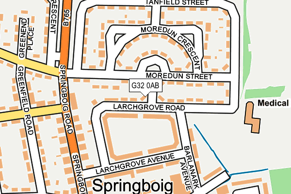 G32 0AB map - OS OpenMap – Local (Ordnance Survey)