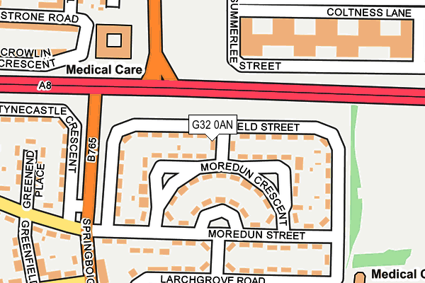 G32 0AN map - OS OpenMap – Local (Ordnance Survey)