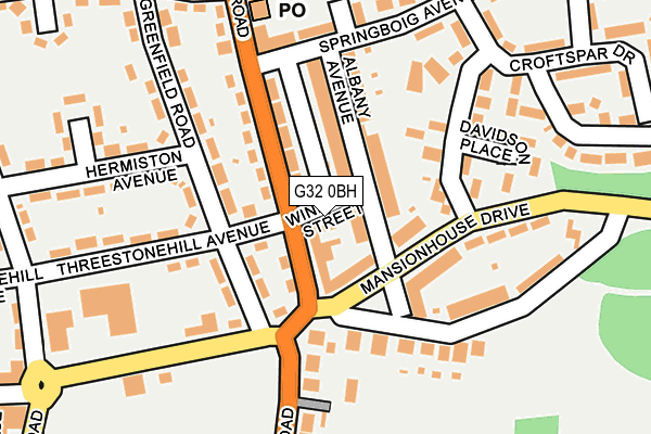 G32 0BH map - OS OpenMap – Local (Ordnance Survey)