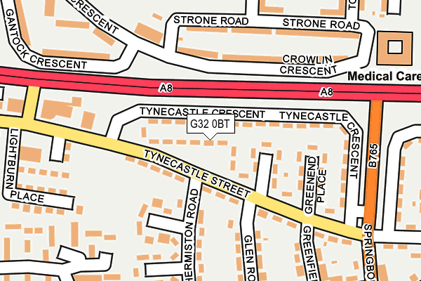 G32 0BT map - OS OpenMap – Local (Ordnance Survey)