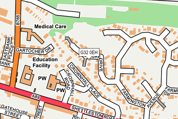 G32 0EH map - OS OpenMap – Local (Ordnance Survey)