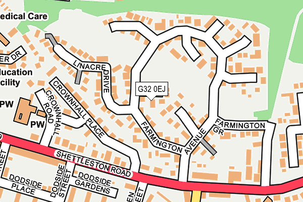 G32 0EJ map - OS OpenMap – Local (Ordnance Survey)