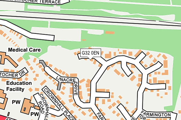 G32 0EN map - OS OpenMap – Local (Ordnance Survey)