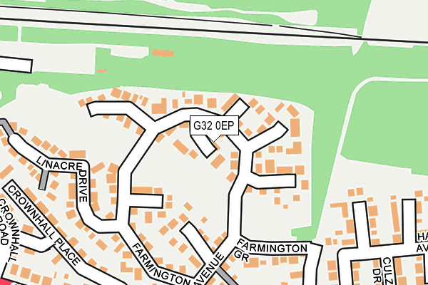 G32 0EP map - OS OpenMap – Local (Ordnance Survey)