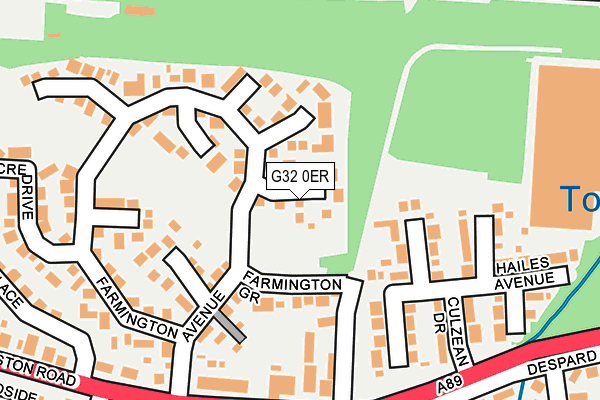 G32 0ER map - OS OpenMap – Local (Ordnance Survey)