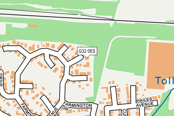 G32 0ES map - OS OpenMap – Local (Ordnance Survey)