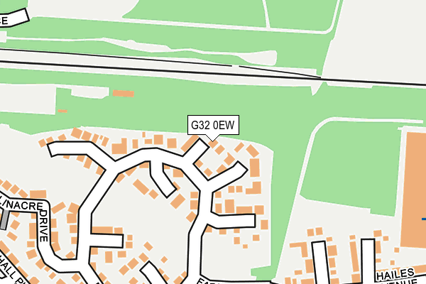 G32 0EW map - OS OpenMap – Local (Ordnance Survey)