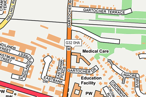 G32 0HA map - OS OpenMap – Local (Ordnance Survey)