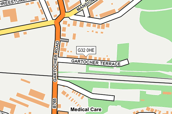 G32 0HE map - OS OpenMap – Local (Ordnance Survey)