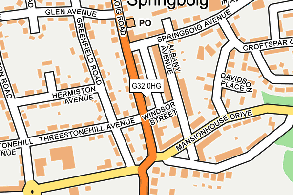 G32 0HG map - OS OpenMap – Local (Ordnance Survey)