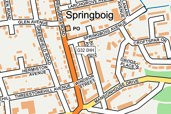 G32 0HH map - OS OpenMap – Local (Ordnance Survey)