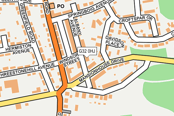 G32 0HJ map - OS OpenMap – Local (Ordnance Survey)