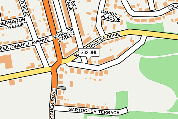 G32 0HL map - OS OpenMap – Local (Ordnance Survey)