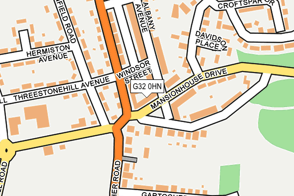 G32 0HN map - OS OpenMap – Local (Ordnance Survey)