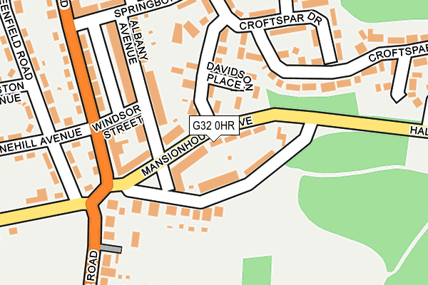 G32 0HR map - OS OpenMap – Local (Ordnance Survey)