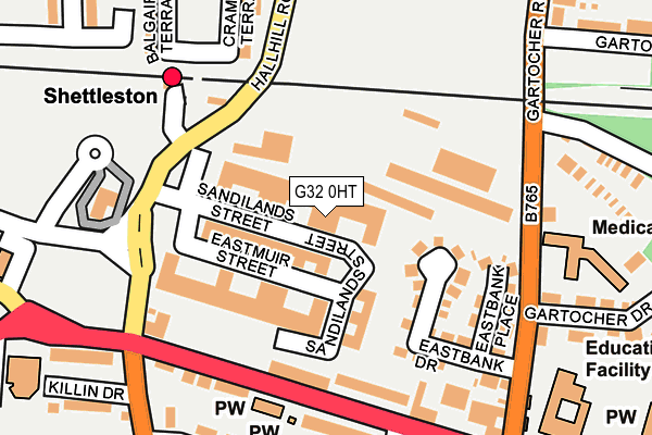 G32 0HT map - OS OpenMap – Local (Ordnance Survey)