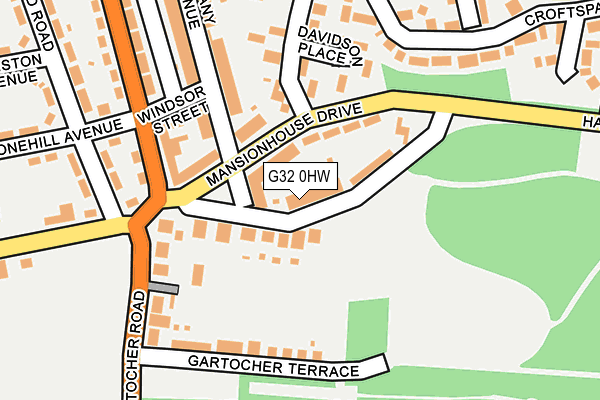 G32 0HW map - OS OpenMap – Local (Ordnance Survey)
