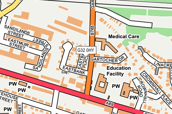 G32 0HY map - OS OpenMap – Local (Ordnance Survey)