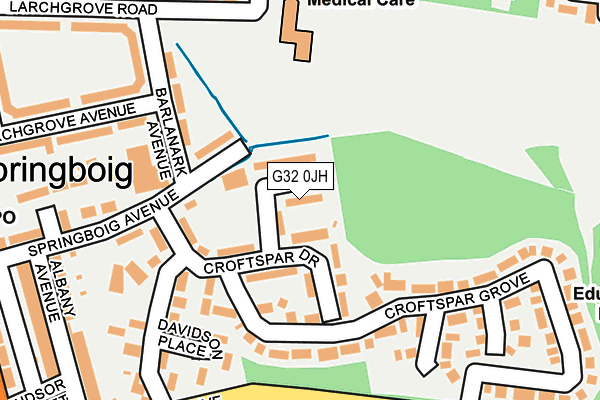 G32 0JH map - OS OpenMap – Local (Ordnance Survey)