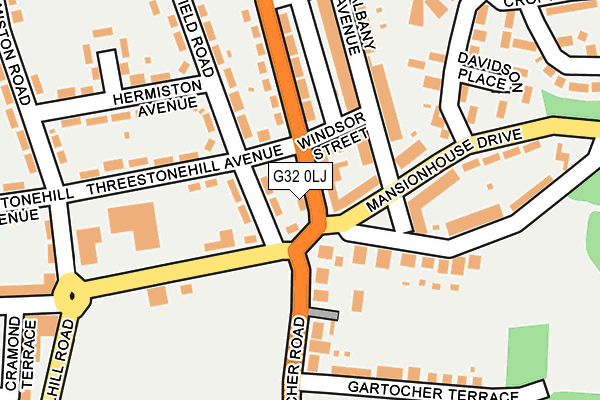 G32 0LJ map - OS OpenMap – Local (Ordnance Survey)