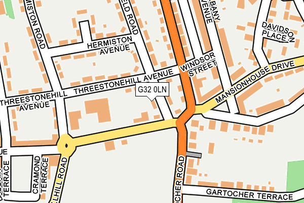 G32 0LN map - OS OpenMap – Local (Ordnance Survey)