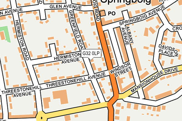 G32 0LP map - OS OpenMap – Local (Ordnance Survey)