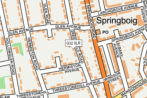 G32 0LR map - OS OpenMap – Local (Ordnance Survey)