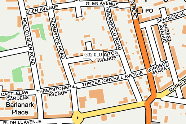 G32 0LU map - OS OpenMap – Local (Ordnance Survey)