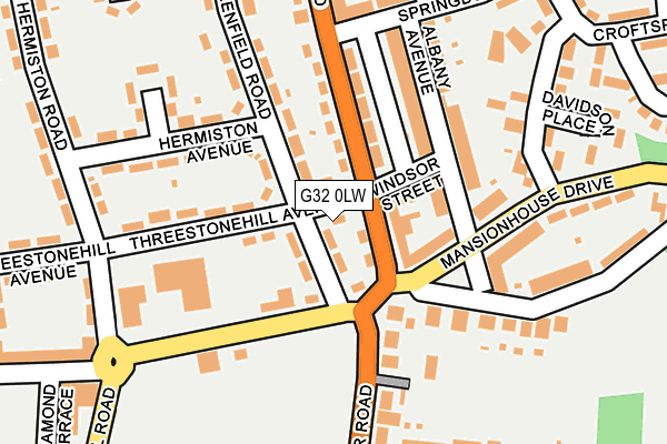 G32 0LW map - OS OpenMap – Local (Ordnance Survey)