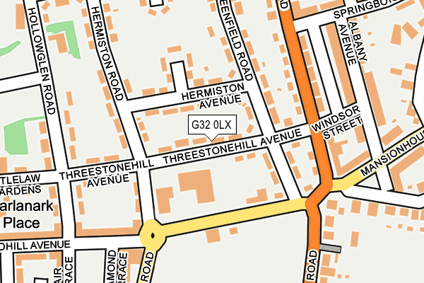 G32 0LX map - OS OpenMap – Local (Ordnance Survey)