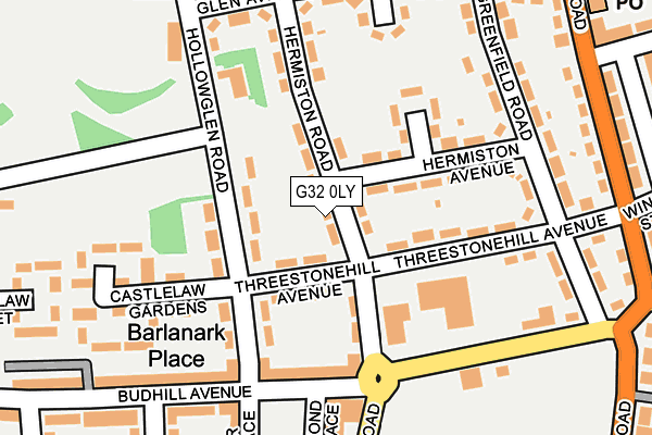 G32 0LY map - OS OpenMap – Local (Ordnance Survey)