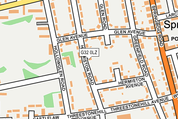 G32 0LZ map - OS OpenMap – Local (Ordnance Survey)
