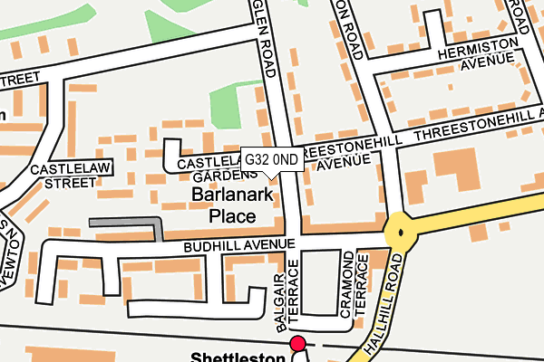 G32 0ND map - OS OpenMap – Local (Ordnance Survey)