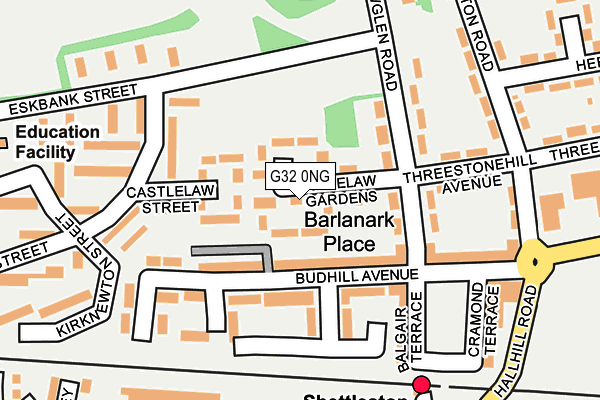 G32 0NG map - OS OpenMap – Local (Ordnance Survey)
