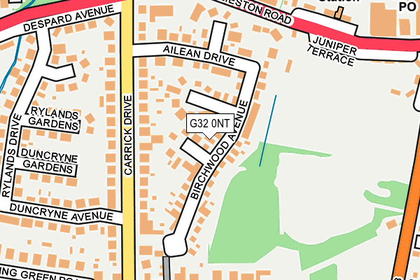 G32 0NT map - OS OpenMap – Local (Ordnance Survey)